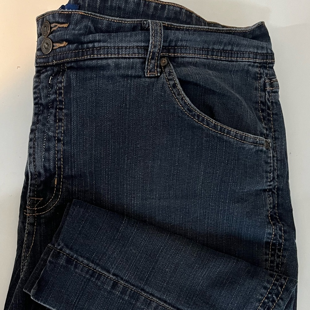 5/$25 Discounted! Bandolinblu Dark Blue Jean Capris 20W Plus Sized Stretch